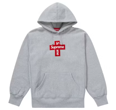 Supreme Cross Box Logo Hooded Sweatshirt