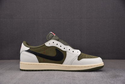 Air Jordan 1 "Medium Olive" de JORDAN x Travis Scott