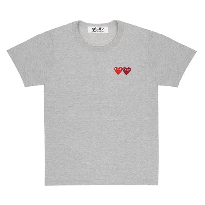 Comme des Garcons PLAY Play Double Hearts T-shirt