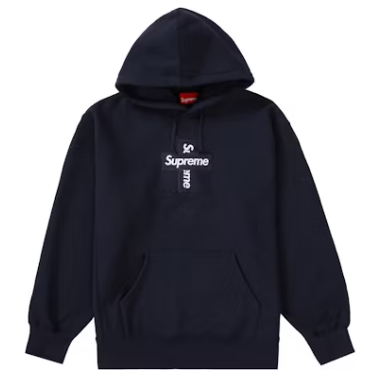 Supreme Cross Box Logo Hooded Sweatshirt